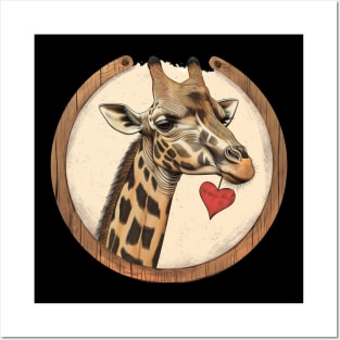 Giraffe Design Lover Posters and Art